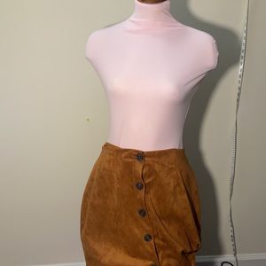 ASOS BROWN skater skirt